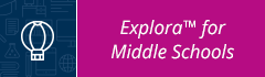 Explora for Middle Schools button.
