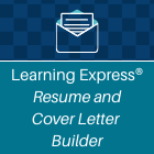 LearningExpress Resume and Cover Letter Builders button.
